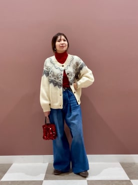 「ITEMS URBANRESEARCH（アイテムズ アーバンリサーチ）のアイテム」を使った、yuccoさん（レディース・158cm）の冬コーディネート