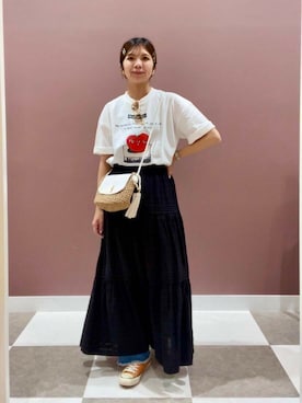 「アイテムズ」｜yuccoさん（レディース・158cm）の夏コーディネート