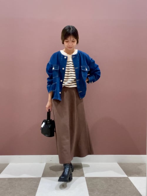 洗濯可』アウトリンキングVネックニット（ニット/セーター