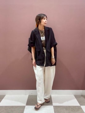 「アイテムズ」｜yuccoさん（レディース・158cm）の夏コーディネート