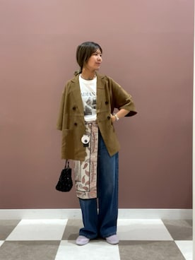 「アイテム（その他アウター）」を使った、yuccoさん（レディース・158cm）の夏コーディネート