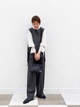 「アイテム（セットアップ）」を使った、yuccoさん（レディース・158cm）の秋コーディネート