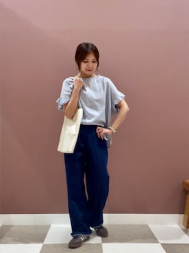 「ITEMS URBANRESEARCH（アイテムズ アーバンリサーチ）のアイテム」を使った、yuccoさん（レディース・158cm）の春コーディネート