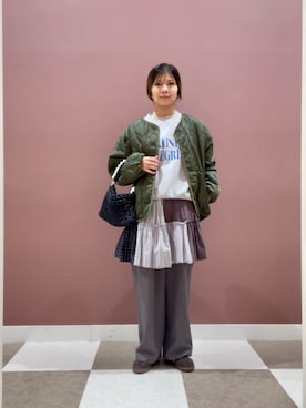 「ITEMS URBANRESEARCH（アイテムズ アーバンリサーチ）のアイテム」を使った、yuccoさん（レディース・158cm）の秋コーディネート