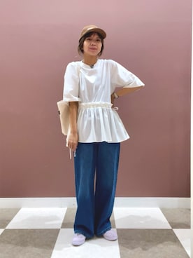 「KBF（ケイビーエフ）のアイテム」を使った、yuccoさん（レディース・158cm）の夏コーディネート