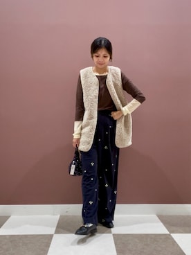 「ITEMS URBANRESEARCH（アイテムズ アーバンリサーチ）のアイテム」を使った、yuccoさん（レディース・158cm）の秋コーディネート