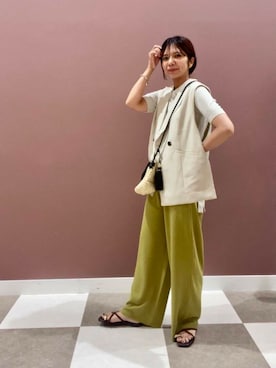 「アイテムズ」｜yuccoさん（レディース・158cm）の夏コーディネート