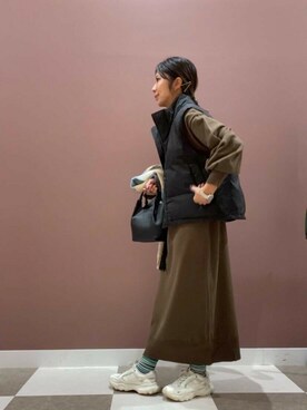 「URBAN RESEARCH Sonny Label（アーバンリサーチサニーレーベル）のアイテム（ベスト）」を使った、yuccoさん（レディース・158cm）の秋コーディネート