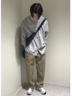 「SHIPS any（シップス エニィ）のアイテム」を使った、藤田さん（メンズ・175cm）の春コーディネート