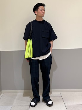 「SHIPS any（シップス エニィ）のアイテム」を使った、藤田さん（メンズ・175cm）の夏コーディネート