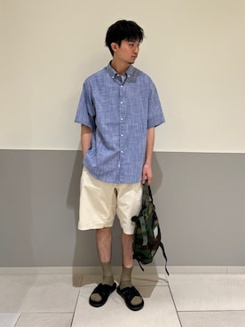 「SHIPS any（シップス エニィ）のアイテム」を使った、藤田さん（メンズ・175cm）の夏コーディネート