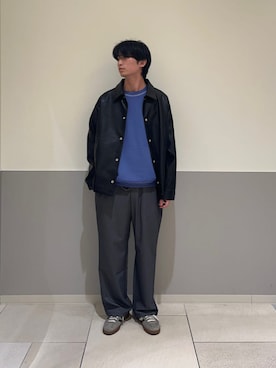 「シップス」｜藤田さん（メンズ・175cm）の秋コーディネート