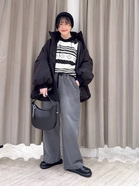 「studio CLIP（スタディオクリップ）のアイテム」を使った、ちろっPさん（レディース・163cm）の冬コーディネート