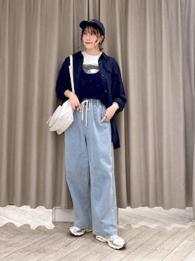 「studio CLIP（スタディオクリップ）のアイテム」を使った、ちろっPさん（レディース・163cm）の夏コーディネート