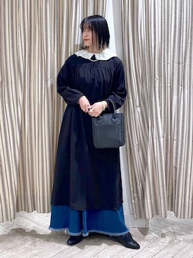 「クリップデニム_studio CLIP」｜「アイテム（その他シューズ）」を使った、ちろっPさん（レディース・163cm）の春コーディネート
