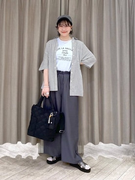 「studio CLIP（スタディオクリップ）のアイテム」を使った、ちろっPさん（レディース・163cm）の夏コーディネート