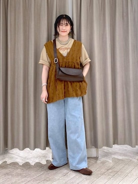 「studio CLIP（スタディオクリップ）のアイテム」を使った、ちろっPさん（レディース・163cm）の夏コーディネート