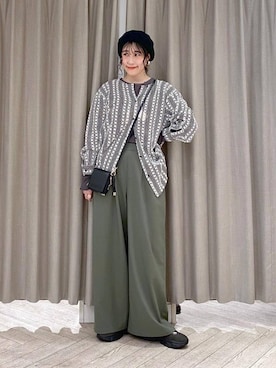 「アイテム（財布）」を使った、ちろっPさん（レディース・163cm）の秋コーディネート