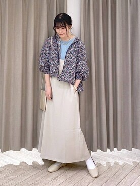 「クリップデニム_studio CLIP」｜「アイテム（その他アウター）」を使った、ちろっPさん（レディース・163cm）の秋コーディネート