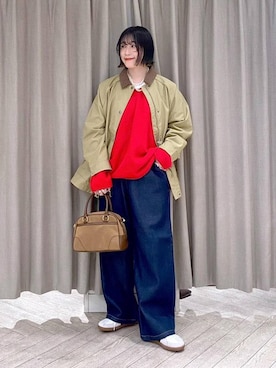 「ボストンバッグ」｜ちろっPさん（レディース・163cm）の秋コーディネート