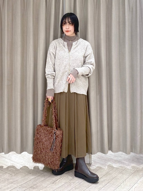 12ゲージシルクMIXハイネックプルオーバー[プラスサイズあり]（ニット