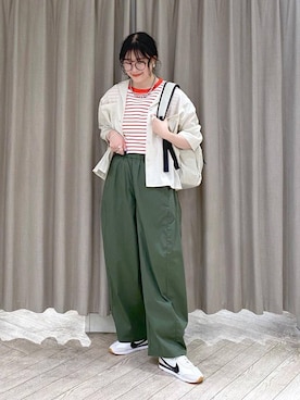 「studio CLIP（スタディオクリップ）のアイテム」を使った、ちろっPさん（レディース・163cm）の夏コーディネート