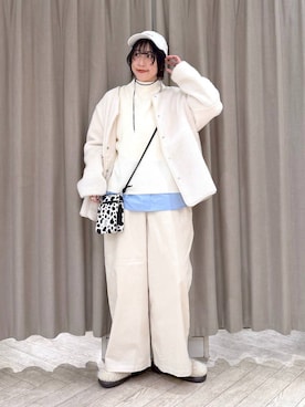 「studio CLIP（スタディオクリップ）のアイテム」を使った、ちろっPさん（レディース・163cm）の冬コーディネート