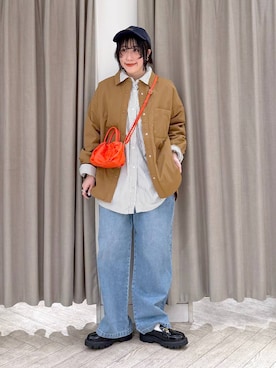 「studio CLIP（スタディオクリップ）のアイテム」を使った、ちろっPさん（レディース・163cm）の冬コーディネート