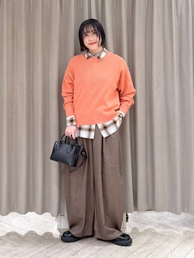 「studio CLIP（スタディオクリップ）のアイテム」を使った、ちろっPさん（レディース・163cm）の冬コーディネート