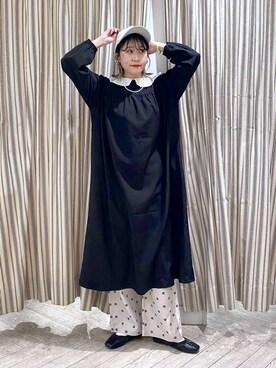 「クリップDAYS_studio CLIP」｜「アイテム（ワンピース/ドレス）」を使った、ちろっPさん（レディース・163cm）の春コーディネート