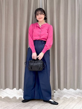 「studio CLIP（スタディオクリップ）のアイテム（パンツ）」を使った、ちろっPさん（レディース・163cm）の春コーディネート