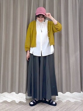 「natural by clip_studio CLIP」｜「アイテム（キャップ）」を使った、ちろっPさん（レディース・163cm）の夏コーディネート