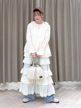 「studio CLIP（スタディオクリップ）のアイテム」を使った、ちろっPさん（レディース・161cm）の夏コーディネート