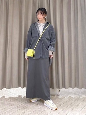 「アイテム（財布）」を使った、ちろっPさん（レディース・163cm）の秋コーディネート