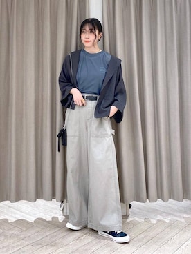「アイテム（財布）」を使った、ちろっPさん（レディース・163cm）の秋コーディネート