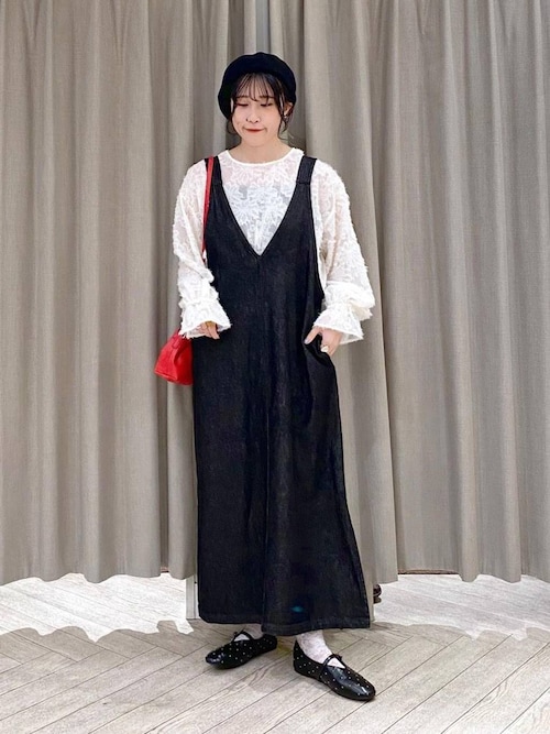 days》ダブルフロントデニムジャンパースカート（ワンピース）｜studio