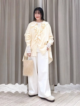 「アイテム（サンダル、その他）」を使った、ちろっPさん（レディース・163cm）の秋コーディネート