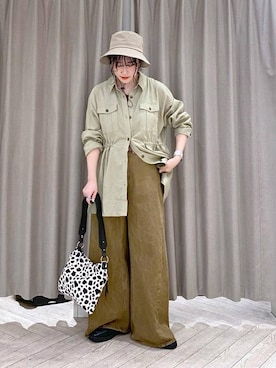「studio CLIP（スタディオクリップ）のアイテム」を使った、ちろっPさん（レディース・163cm）の夏コーディネート