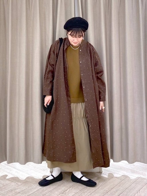 セール】ニットベストドッキングワンピース（ワンピース）｜studio