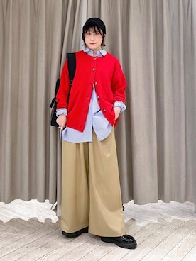 「クリップニット_studio CLIP」｜ちろっPさん（レディース・163cm）の秋コーディネート