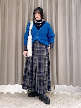 「studio CLIP（スタディオクリップ）のアイテム」を使った、ちろっPさん（レディース・163cm）の秋コーディネート