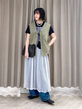 「studio CLIP（スタディオクリップ）のアイテム」を使った、ちろっPさん（レディース・163cm）の秋コーディネート