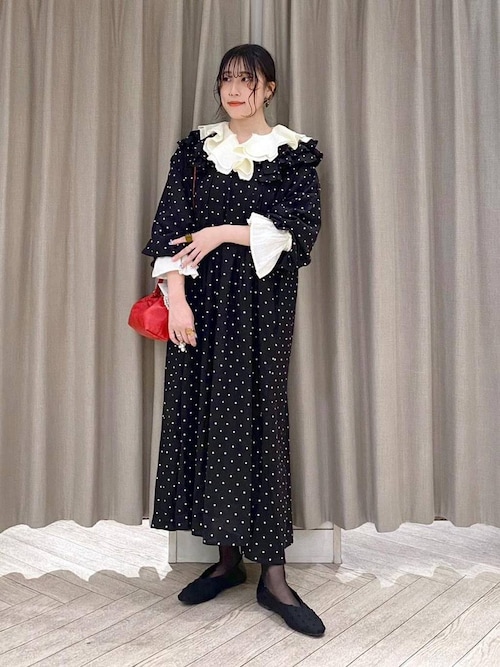 セール】《natural by clip》リネンラッフルカラーブラウス（シャツ