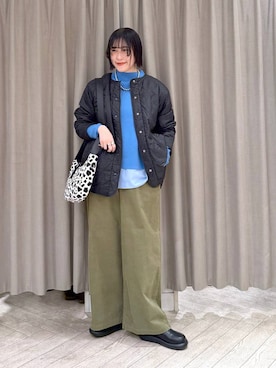 「studio CLIP（スタディオクリップ）のアイテム」を使った、ちろっPさん（レディース・163cm）の冬コーディネート