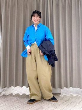 「アイテム（財布）」を使った、ちろっPさん（レディース・163cm）の春コーディネート