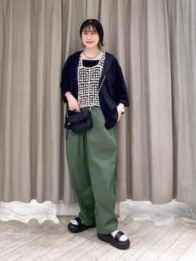 「アイテム（財布）」を使った、ちろっPさん（レディース・163cm）の夏コーディネート