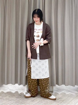 「アイテム（その他シューズ）」を使った、ちろっPさん（レディース・163cm）の夏コーディネート