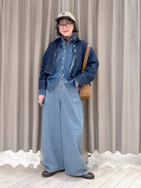 「studio CLIP（スタディオクリップ）のアイテム」を使った、ちろっPさん（レディース・163cm）の春コーディネート