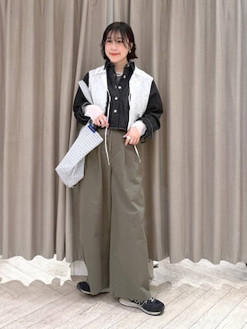 「studio CLIP（スタディオクリップ）のアイテム（ジャケット/アウター）」を使った、ちろっPさん（レディース・163cm）の春コーディネート