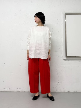 「黒髪」｜yabuuchiさん（レディース・167cm）の冬コーディネート